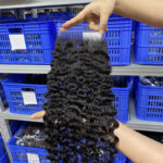Factory direct sales full real hair wig 5*5 hair block swiss lace closure human hair human hair