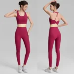Factory Newest Design Premium Running Outfits Sports Bra with Molded Chest Cups, Hollow Back Yoga Bralette for Women High-Intensity Workout Tops