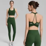 Factory Newest Design Premium Running Outfits Sports Bra with Molded Chest Cups, Hollow Back Yoga Bralette for Women High-Intensity Workout Tops