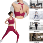 Factory Newest Design Premium Running Outfits Sports Bra with Molded Chest Cups, Hollow Back Yoga Bralette for Women High-Intensity Workout Tops