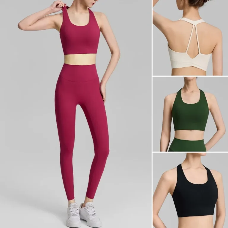 Factory Newest Design Premium Running Outfits Sports Bra with Molded Chest Cups, Hollow Back Yoga Bralette for Women High-Intensity Workout Tops