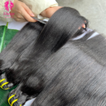 Factory Price 100% Brazilian Virgin Human Hair Weaving 10-30" Light Yaki Straight Real Hair Weft Extensions Bundles