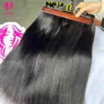 Factory Price 100% Brazilian Virgin Human Hair Weaving 10-30" Light Yaki Straight Real Hair Weft Extensions Bundles
