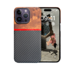 Factory Price Customized Plastic Ring Protection Camera Aramid Fiber and Wooden Mobile Phone Cases for iPhone 15