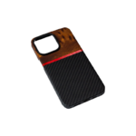 Factory Price Customized Plastic Ring Protection Camera Aramid Fiber and Wooden Mobile Phone Cases for iPhone 15