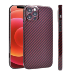 Factory Price Red Bright Surface Fine Hole Camera Protection Full Surround Aramid Fiber Phone Covers for iPhone 14