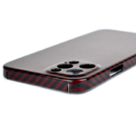 Factory Price Red Bright Surface Fine Hole Camera Protection Full Surround Aramid Fiber Phone Covers for iPhone 14
