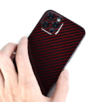 Factory Price Red Bright Surface Fine Hole Camera Protection Full Surround Aramid Fiber Phone Covers for iPhone 14