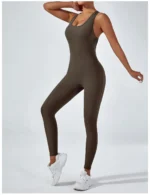 Fashion Quick Dry Sports Bra Active Wear Fitness Skinny One Pieces Suit Gym Yoga Set for Women