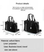 Fashionable Oxford Fabric Outdoor Travel Bag for Men with Multi Compartments