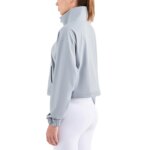 Fitness Women Sports Jacket Top High Collar Half Zipper Loose Pocket Long Sleeve Yoga Shirt Gym Coat Comprehensive Training Top
