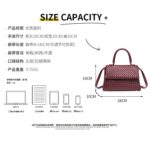 Foreign trade hot style B's classic hand-woven bag women's commuting fashion large capacity one-shoulder cross-body handheld small square bag