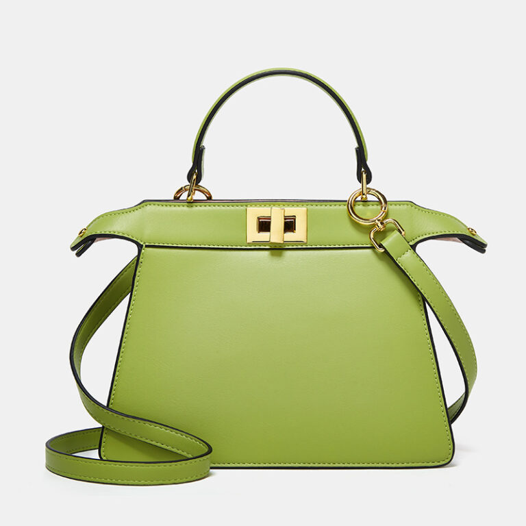 Foreign trade new women's bag fashion simple solid color Kelly handbag single shoulder crossbody bag temperament ladies accordion bag