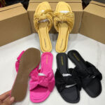 Foreign trade original bow top women's shoes comfortable flat bottom fashion new women's slippers