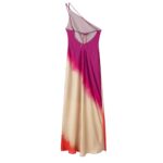 Foreign trade wholesale summer new European and American style tie-dye printed asymmetrical sexy dress 8030484