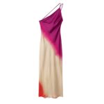 Foreign trade wholesale summer new European and American style tie-dye printed asymmetrical sexy dress 8030484