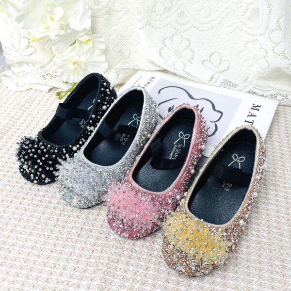 Girls Crystal Princess Shoes 2026 New Handmade Fashion Rhinestone Shoes Factory Children's Shoes Direct Sales Wholesale Summer