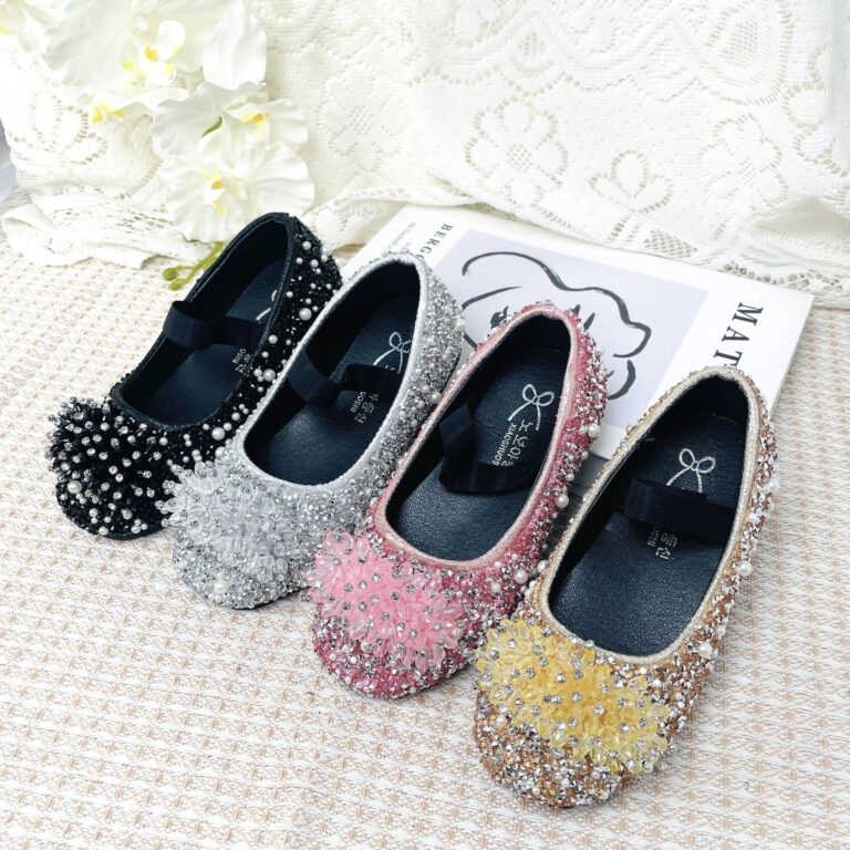 Girls Crystal Princess Shoes 2026 New Handmade Fashion Rhinestone Shoes Factory Children's Shoes Direct Sales Wholesale Summer