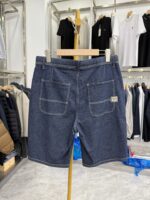 【H Family】Fax! Men's elastic waist denim shorts summer straight loose comfortable drawstring five points 2Y011A