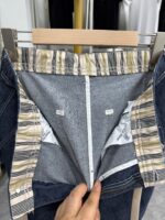 【H Family】Fax! Men's elastic waist denim shorts summer straight loose comfortable drawstring five points 2Y011A