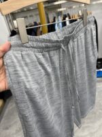 【H Family】Yutan! Simple sports style gray elastic waist drawstring three-quarter pants loose casual shorts 2Q044A
