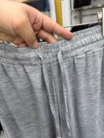 【H Family】Yutan! Simple sports style gray elastic waist drawstring three-quarter pants loose casual shorts 2Q044A