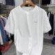 [H Home] Pique fabric! Summer cotton round neck short-sleeved T-shirt, versatile, breathable and comfortable top, simple 2Y021A