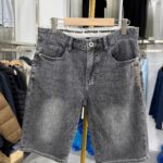 【H Home】Remove the cabinet! Denim Style Men's Black Cow Denim Shorts Casual Versatile Straight Half-Leg Pants 2W011A