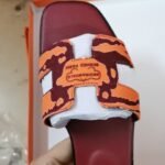 H sandals for women summer 2026 new fashion outer wear flat genuine leather slippers for women with rhinestones for seaside travel
