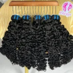 High-Quaility 15A Grade Brazilian Cuticle Aligned Human Hair Extension 100 Virgin Natural Burmese Curly Human Hair Bundles