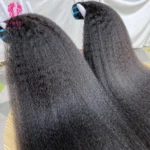 High Quality 15A Raw Kinky Straight Hair Bundles Unprocessed Cuticle Aligned Raw Virgin Hair Bundles