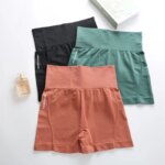 High Waist Workout Shorts Sport Shorts Seamless Fitness Shorts Cycling Shorts Scrunch Butt Yoga shorts Gym Leggings Women