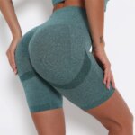 High Waisted Tie-dye Seamless Gym Sports Women Yoga Shorts Breathable Slim Fit Sweatpants Sexy Peach Butt Hip Lift Workout Short
