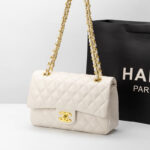 Hong Kong counter authentic 2026 new genuine leather cf chain bag small fragrance style shoulder crossbody bag fashionable and versatile bag