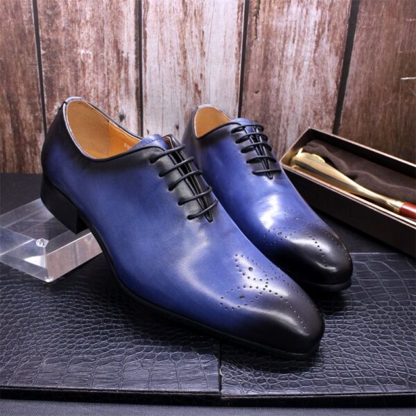 [Hot Item] Custom High Quality Fashion Genuine Leather Plus Size Business Office Party Oxford Dress Shoes for Men