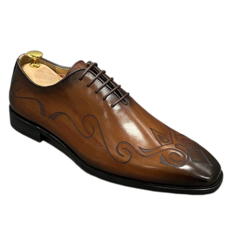 [Hot Item] F97-C1 Vintage Embroidery Shoes Men Size 46 Chaussures Nouveau Modle 2024 En Cuir