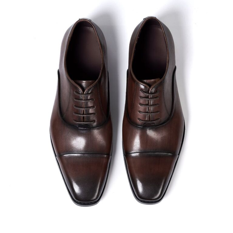 [Hot Item] Genuine Leather Dress Shoes Rubber Sole