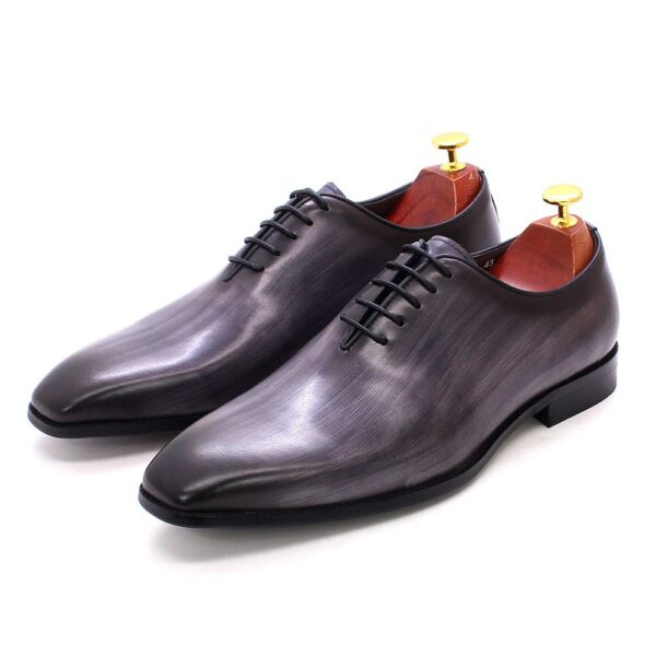 [Hot Item] Oxford Genuine Leather Shoes, Pointed Toe Dress Shoes for Men