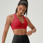 Ins/Amazon Top Picked Fancy Twisted Front Activewear Cross Back Yoga Sports Bra for Women, Premium Sexy V Neck Fitness Workout Bralette with Adjustable Hooks