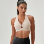 Ins/Amazon Top Picked Fancy Twisted Front Activewear Cross Back Yoga Sports Bra for Women, Premium Sexy V Neck Fitness Workout Bralette with Adjustable Hooks