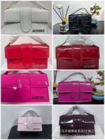 JACQUEMU's new patent leather French niche designer versatile handbag single shoulder small square bag crossbody women's bag