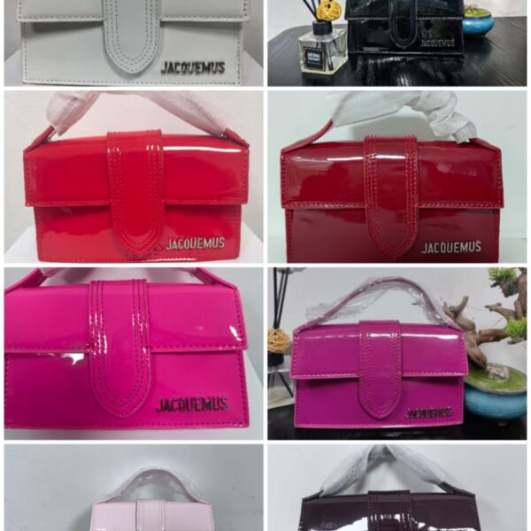 JACQUEMU's new patent leather French niche designer versatile handbag single shoulder small square bag crossbody women's bag