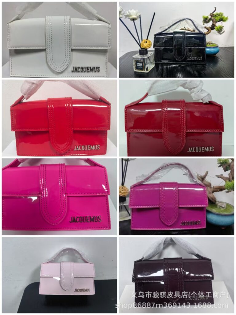 JACQUEMU's new patent leather French niche designer versatile handbag single shoulder small square bag crossbody women's bag