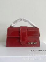 JACQUEMU's new patent leather French niche designer versatile handbag single shoulder small square bag crossbody women's bag