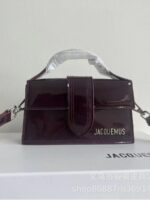 JACQUEMU's new patent leather French niche designer versatile handbag single shoulder small square bag crossbody women's bag
