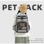 Large Capacity Foldable Oxford Pet Carrier Bag for Dogs and Cats, Car Travel Outdoor Pet Tote