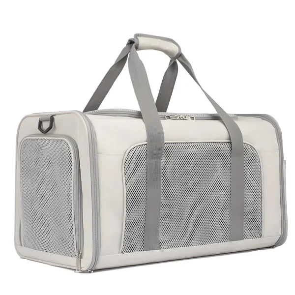 Large Capacity Foldable Oxford Pet Carrier Bag for Dogs and Cats, Car Travel Outdoor Pet Tote