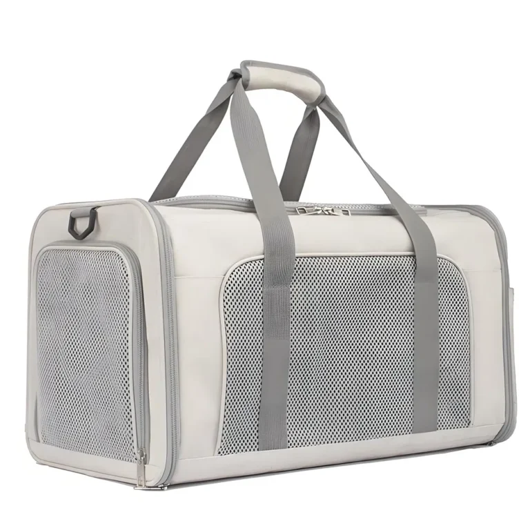Large Capacity Foldable Oxford Pet Carrier Bag for Dogs and Cats, Car Travel Outdoor Pet Tote