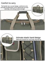 Large Capacity Waterproof Oxford Travel Duffel Bag with Multi Pockets for Men Women