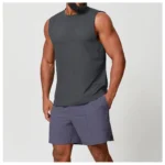 Men's Custom Logos Fitness Loose Sports Vest Breathing Sleeveless Hooded Vest Training Basketball Workout Wear